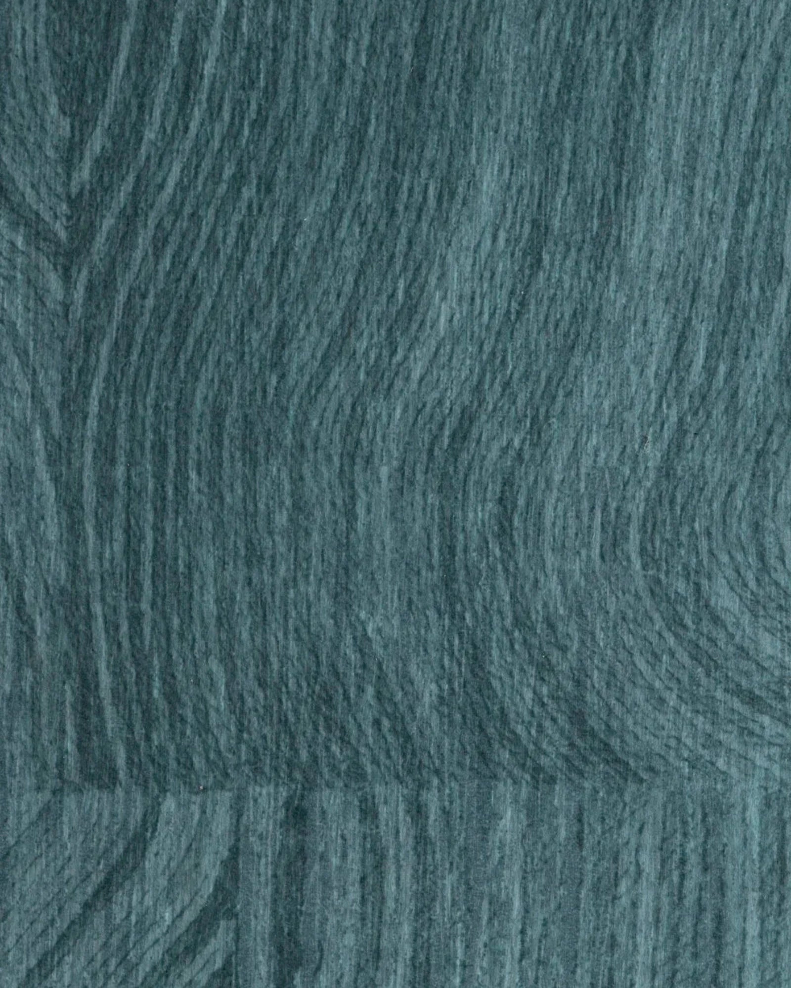 Textured mineral blue duvet fabric with subtle wave pattern, luxury bedding textile