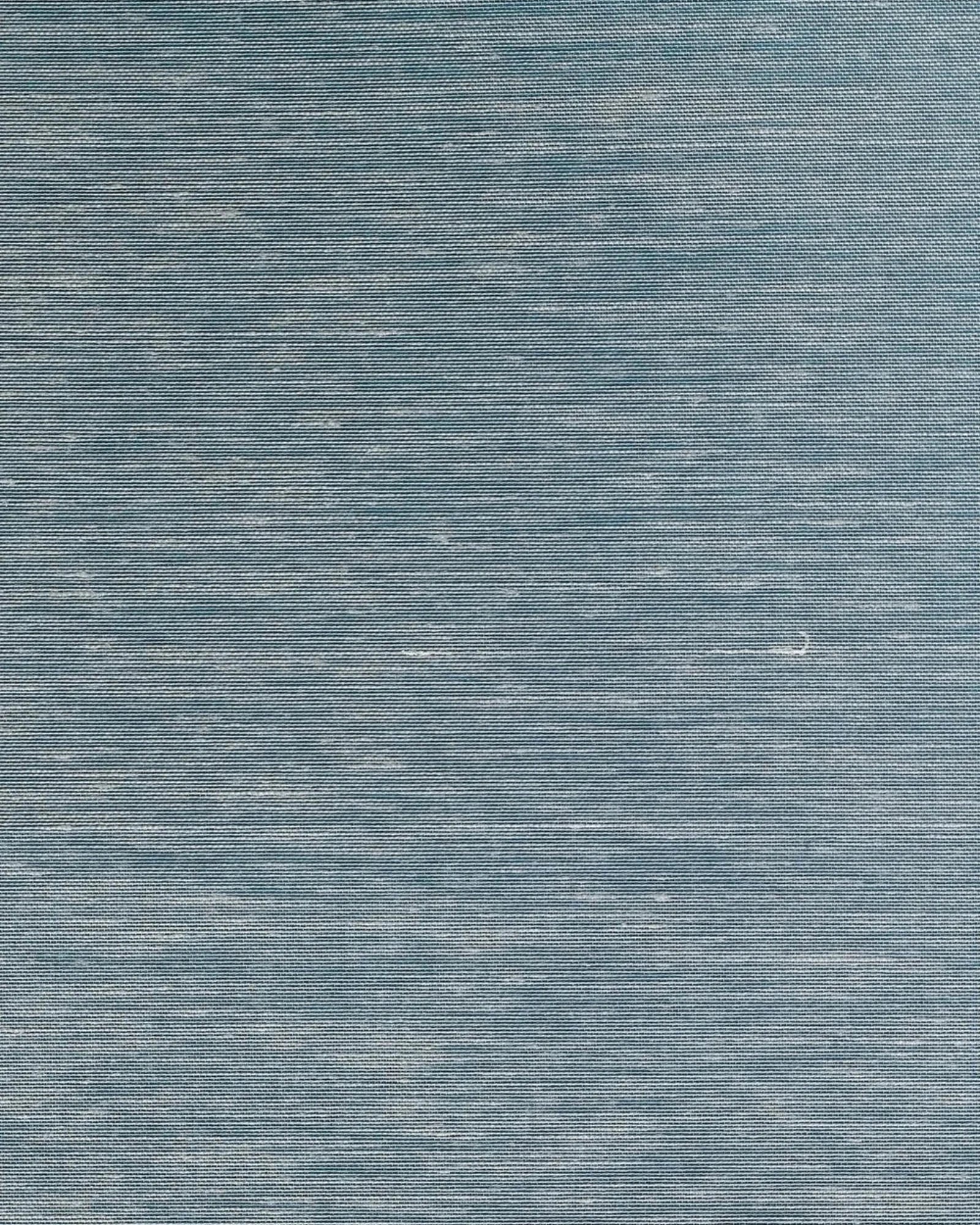 Textured blue woven fabric background with horizontal lines, luxury interior material