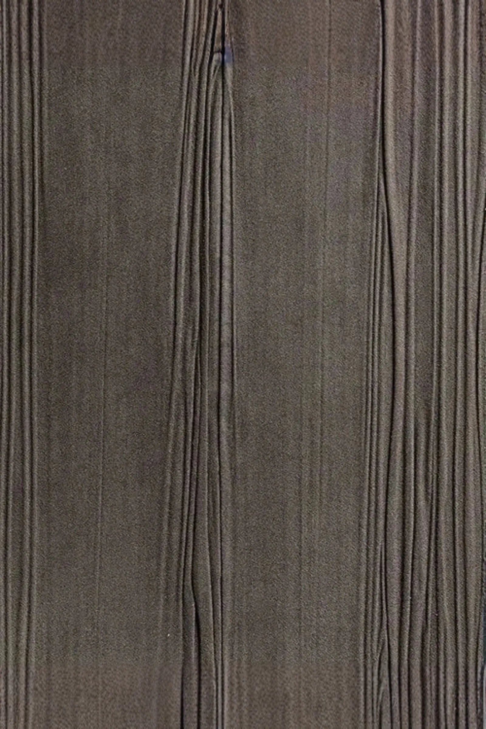 Textured dark brown luxury upholstery fabric with vertical pleat pattern