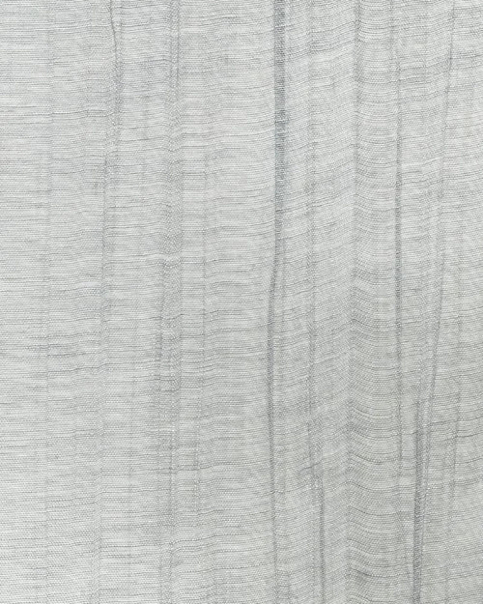 Light grey textured woven fabric with subtle vertical lines, luxury interior textile