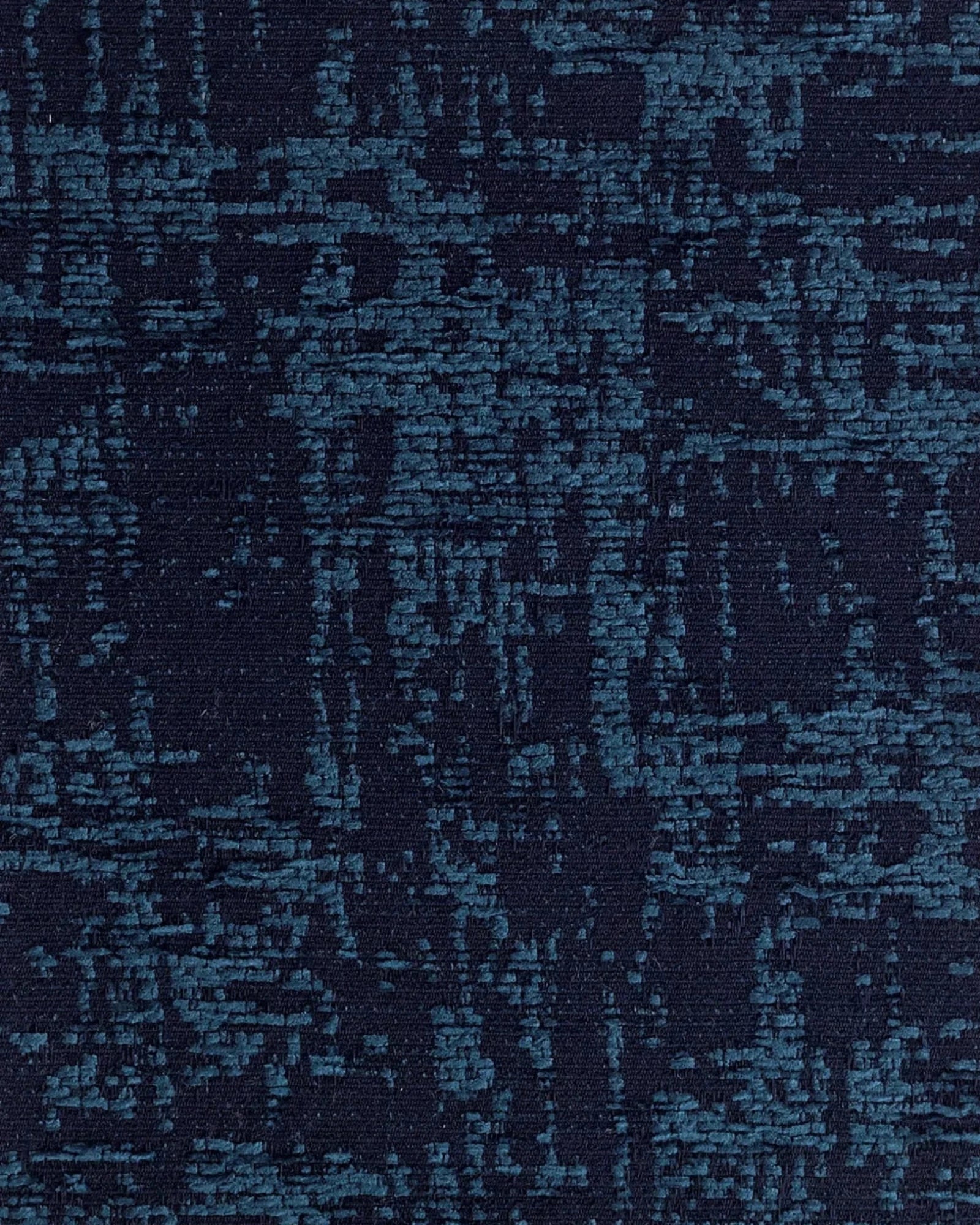 dark blue textured upholstery fabric with abstract woven pattern
