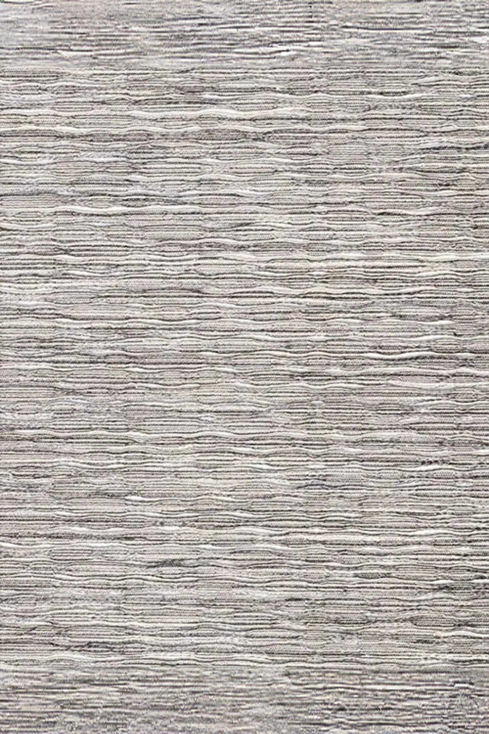 Textured woven fabric with horizontal beige and gray stripes, luxury interior textile
