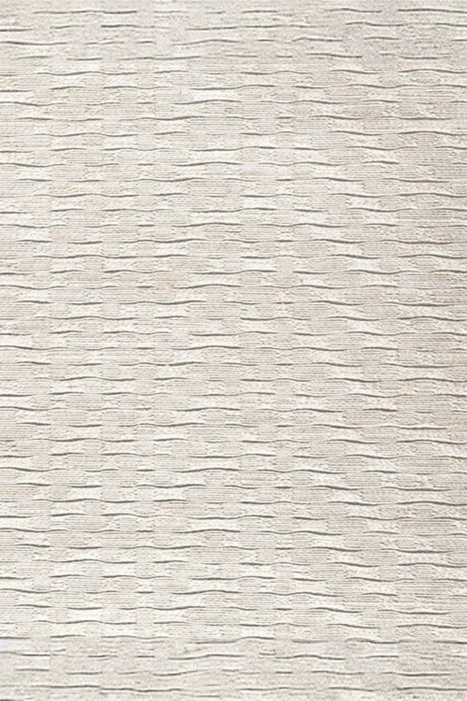 Neutral textured fabric with horizontal wave pattern for luxury interior design