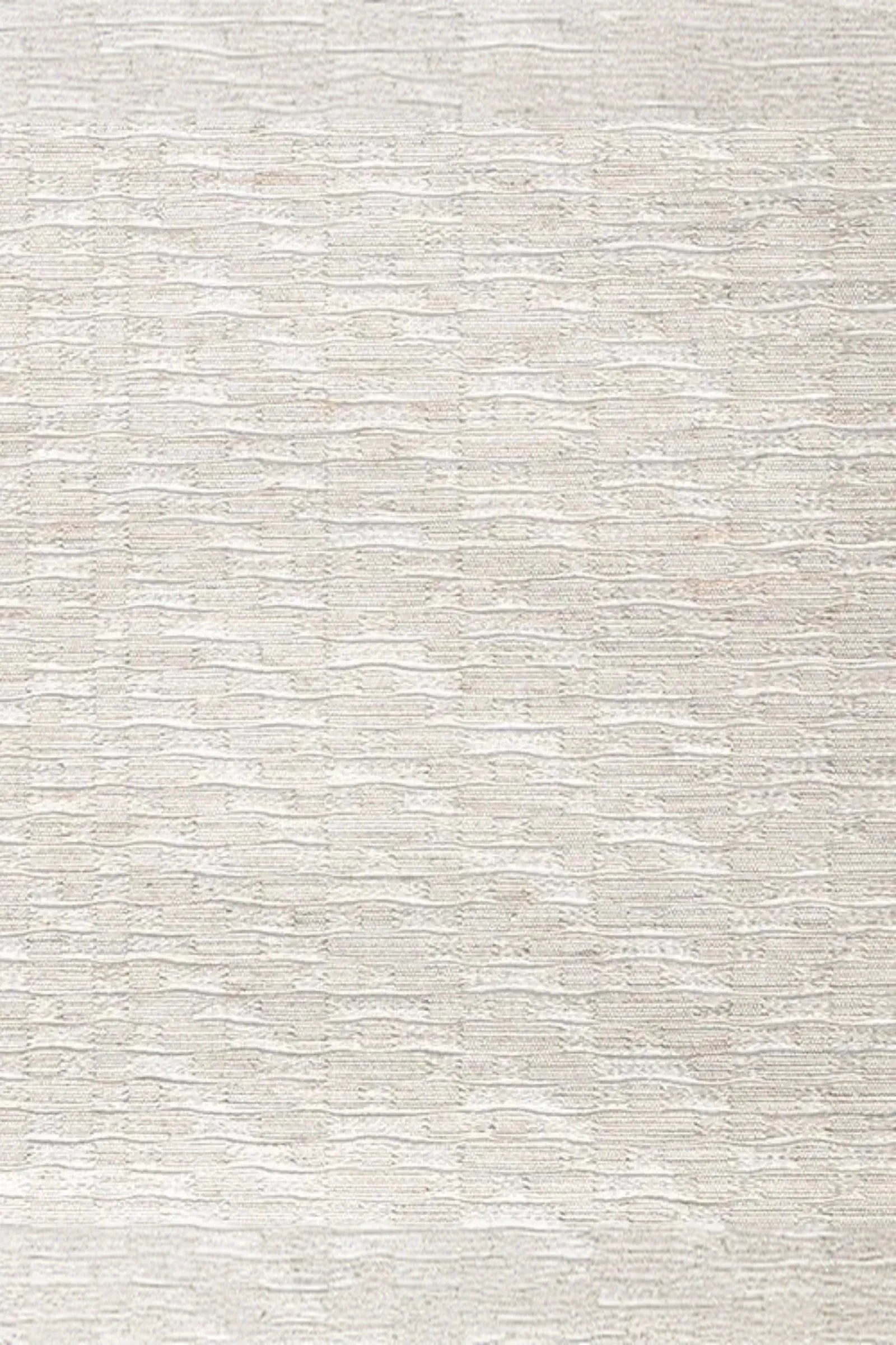 Textured beige woven fabric with subtle horizontal wave patterns, ideal for luxury interiors