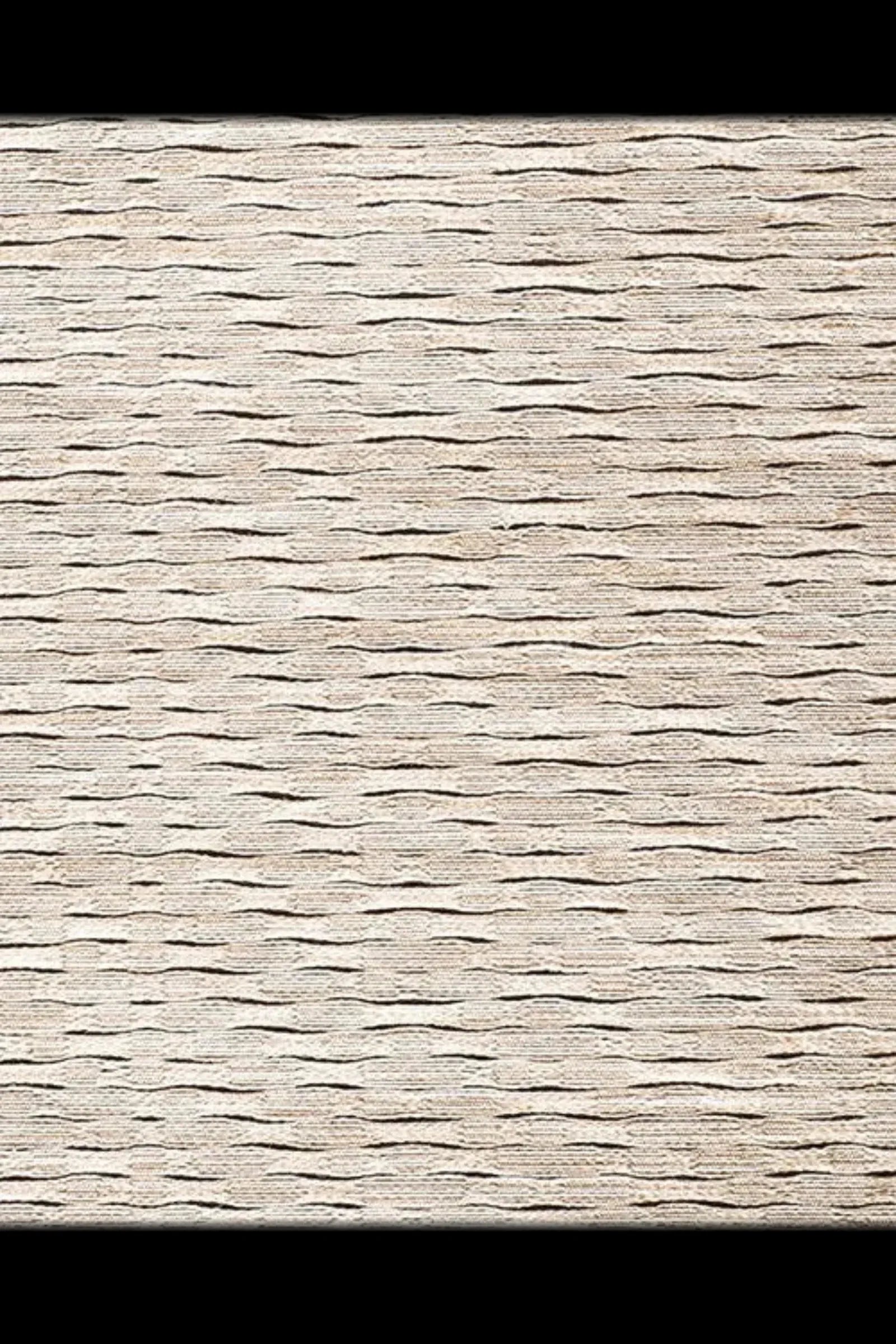 Textured beige woven fabric with linear wave pattern, ideal for luxury residential interiors