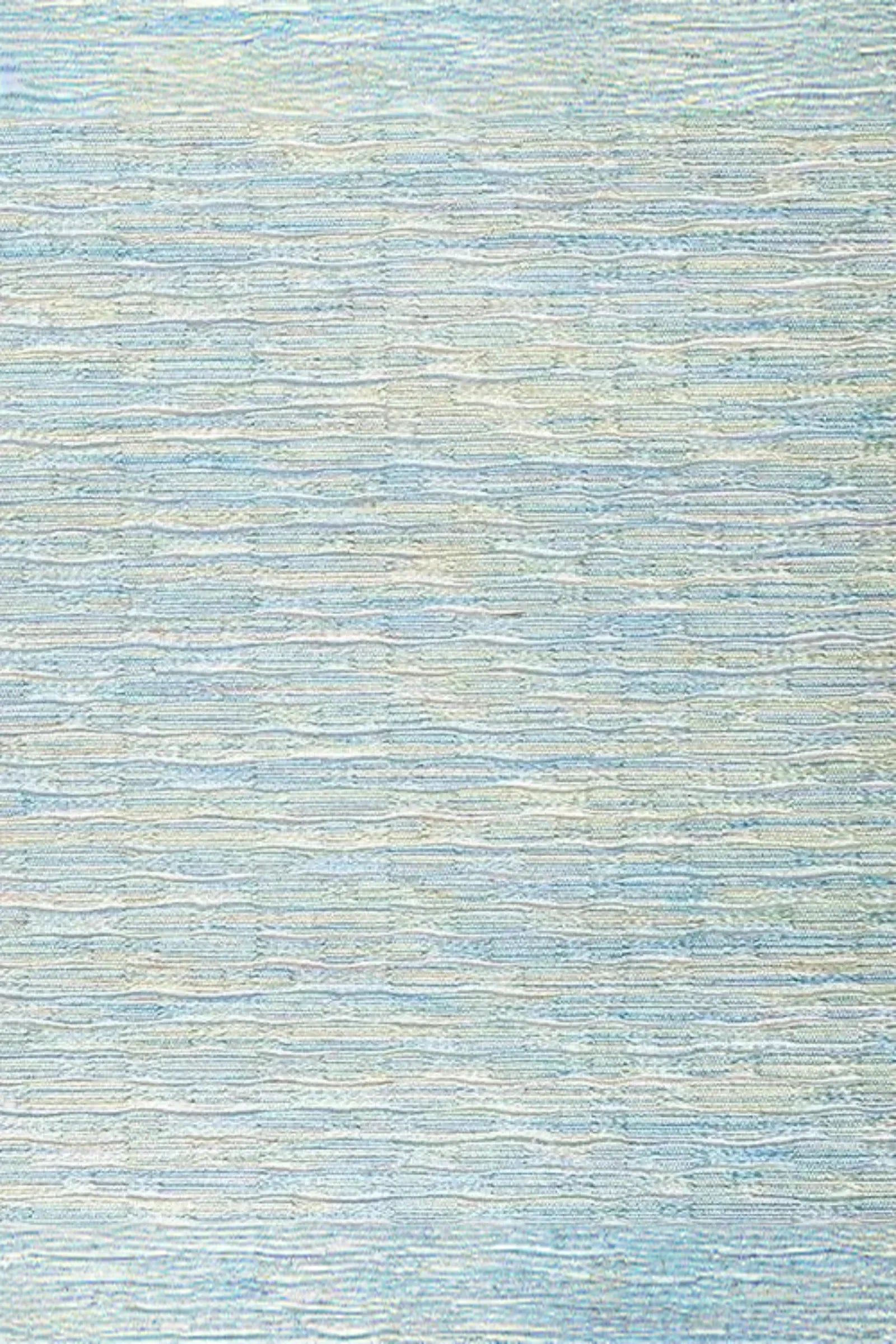 Light blue textured woven fabric with horizontal linear patterns for luxury interiors