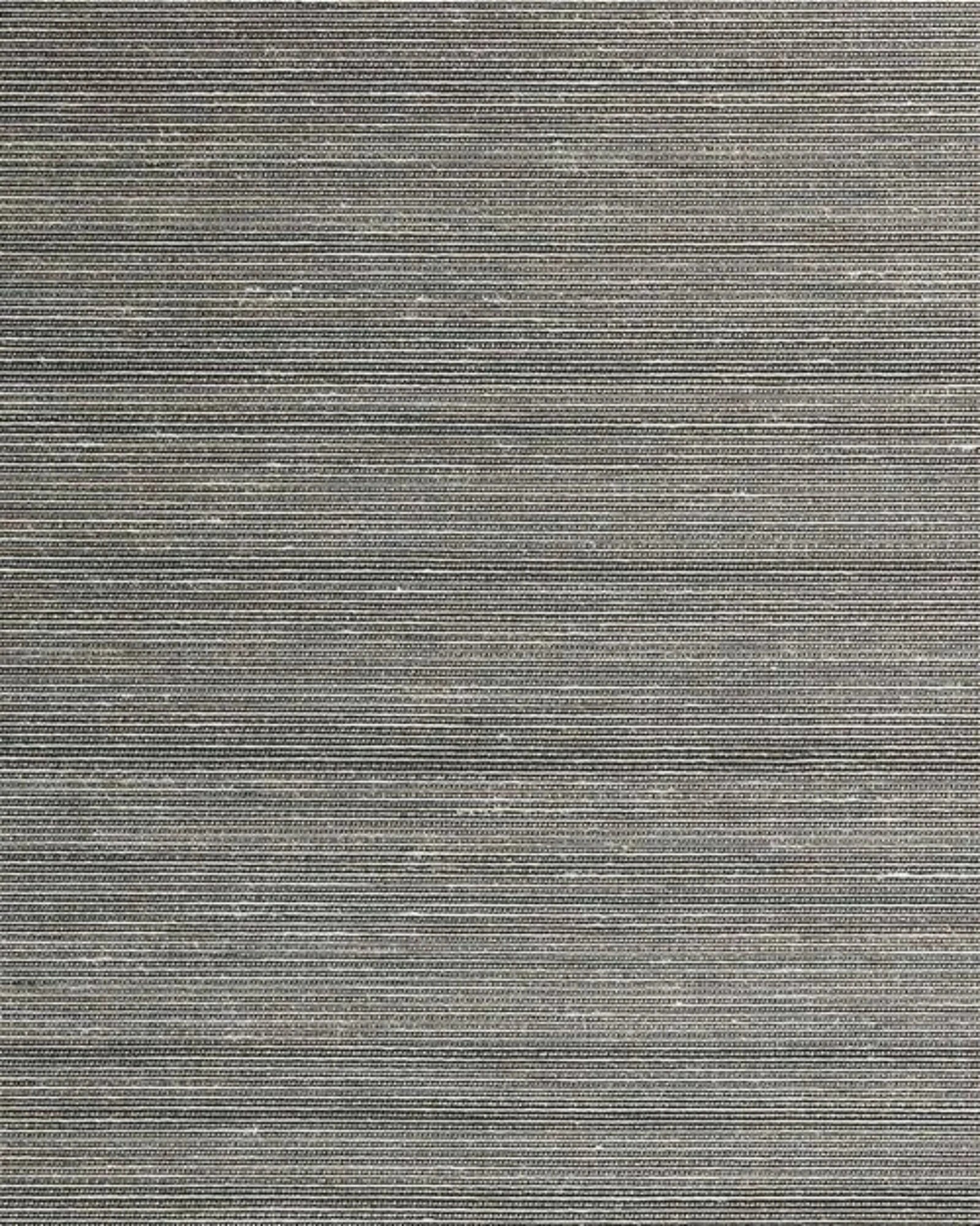 Close-up of grey woven fabric with fine horizontal stripes, luxury interior textile texture