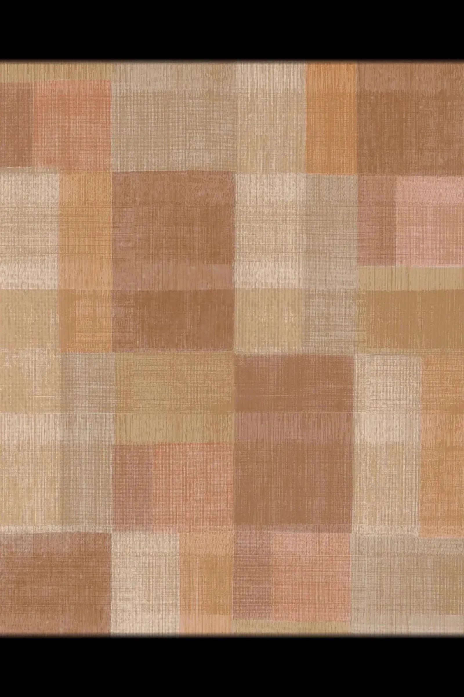 Beige and brown tartan fabric texture with woven checkered pattern, ideal for luxury interiors