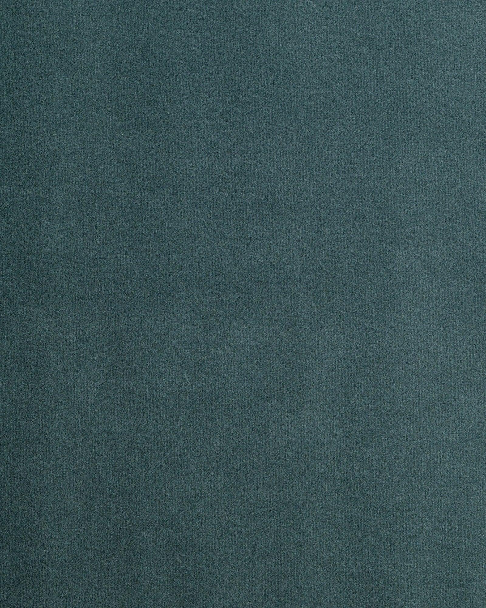 Teal velvet fabric texture sample for luxury residential interiors