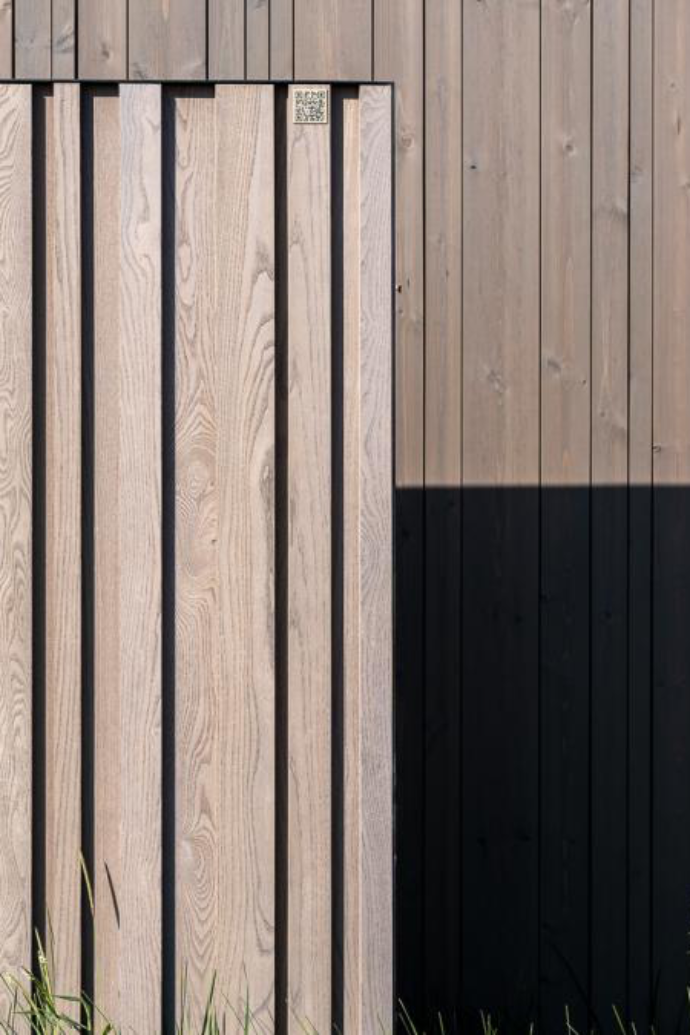  Vertical timber cladding by Carpentier on an exterior façade 